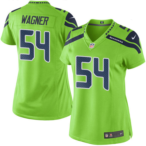 Women's Elite Bobby Wagner Nike Jersey Green - #54 Rush NFL Seattle Seahawks